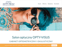 Tablet Screenshot of opty-visus.pl